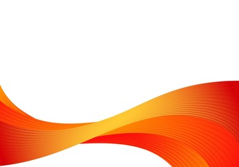 abstrakter Hintergrund mit orangen Wellen