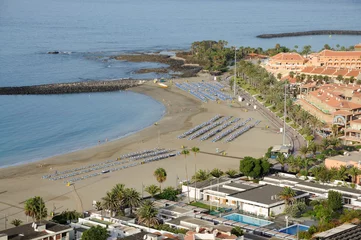 Türaufkleber Resort Los Cristianos. Canary Island Tenerife, Spain © philipus