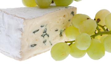 Blauschimmelkäse mit Weintrauben