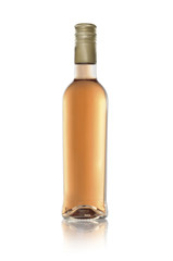 small bottle wine (isolated on white)