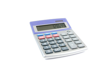 calculator isolated on white background