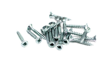 screws isolated on white background