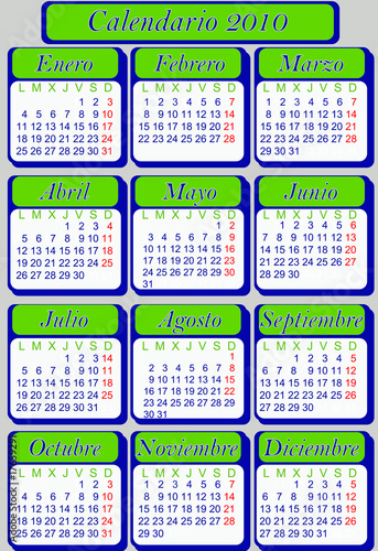 Calendario 2010 en español para imprimir: ¡Organiza tu año fácilmente!