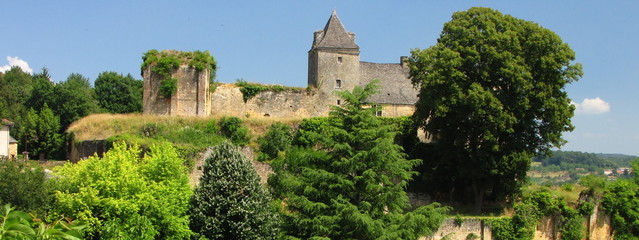 Fototapeta premium Salignac et son Château, Périgord, Quercy, Limousin