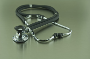 stethoscope on a white background