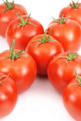 Fresh tomatoes made of the word x