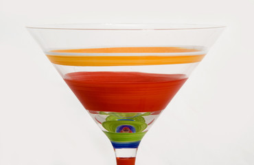 Martini Glass Isolated on White