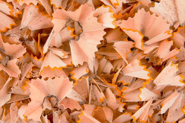 background of pencil cuttings
