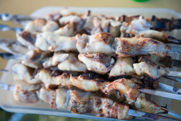 Barbecue of pike
