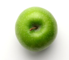 pomme verte vue de dessus