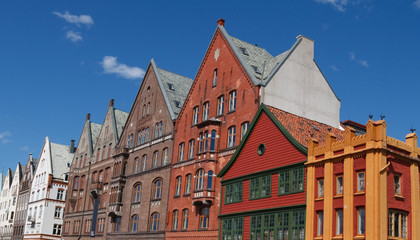 Traditional old Houses in Bergen, Norway