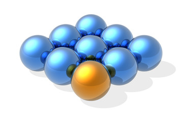 Golden leader of business team