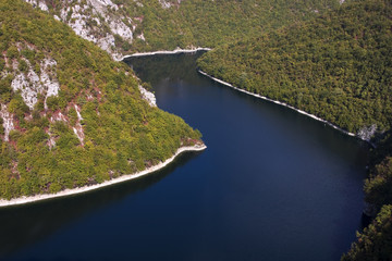 Bocac lake on Vrbas river, Banja Luka, Republika Srpska, Bosnia