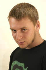 Fototapeta premium Portrait of the guy.