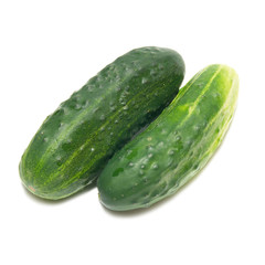 Green cucumbers