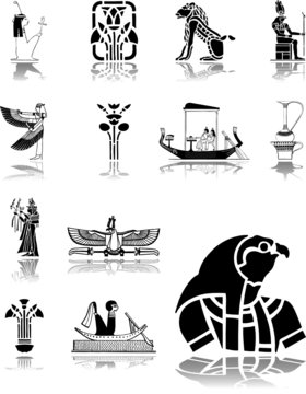 Set icons. Egypt