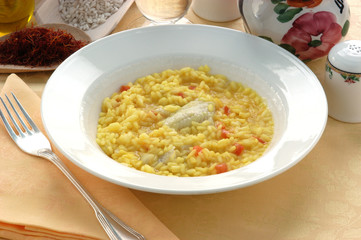 Risotto alla sogliola e zafferano - Primi Emilia Romagna