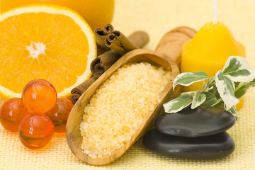 relaxing orange spa