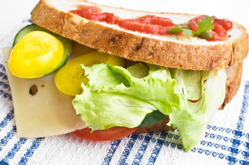sandwich with vegetables