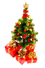 Christmas tree with gifts