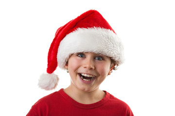 Boy as Santa Claus