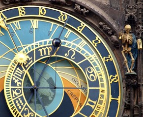 astronomical clock closeup