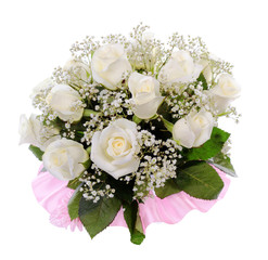 Wedding bouquet on a white background