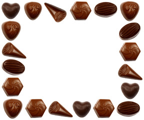 chocolate background frame
