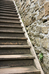 wood stairs