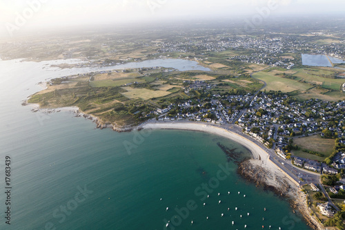 Plage De St Colomban Carnac Morbihan Bretagne Stock
