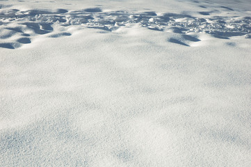 Spuren im Schnee, Winter