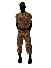 Male Soldier Illustration Silhouette