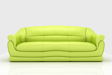 Modern sofa on White Background