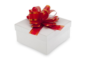 Geschenk verpackt mit Schmuckschleife