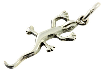 bijou pendentif margouillat argent