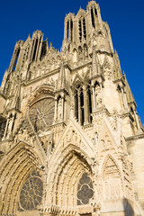 Obraz premium Cathedral Notre Dame, Reims, Champagne, France
