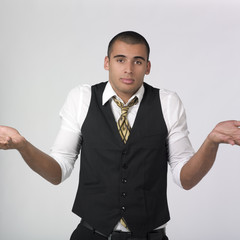 jeune homme d'affaires business incompréhension