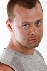 Obraz premium Portrait on white