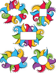 Obraz premium Doodle Frames Multicolored