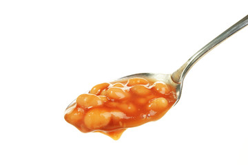 Beans in spoon