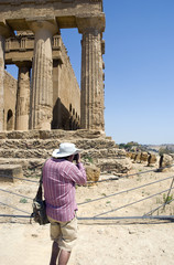 Tempio  e fotografo