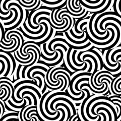 Retro black and white seamless burst background