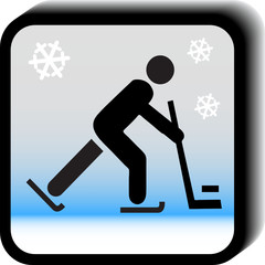 Hockey vector icon