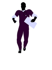 Male Doctor Illustration Silhouette