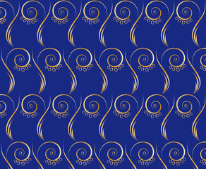 blue background with lilies of the valley