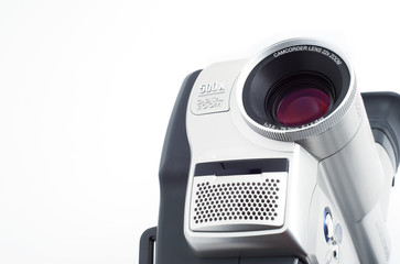 Silver camcorder