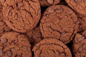 chocolate chip cookies background