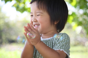 Fototapeta premium Japanese girl smiles