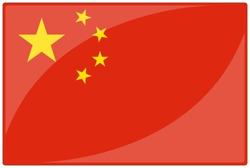 drapeau glassy chine china flag