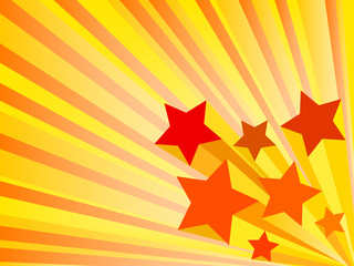 abstract retro stars background